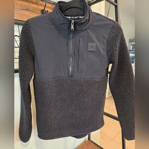 Black Under Armour Sherpa quarter zip sweater
